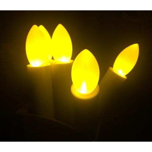 36pcs/lot 17.5cm(H) Remote controlled Led taper candle stick wedding table home decor candleabra Church lamp w/controller-AMBER