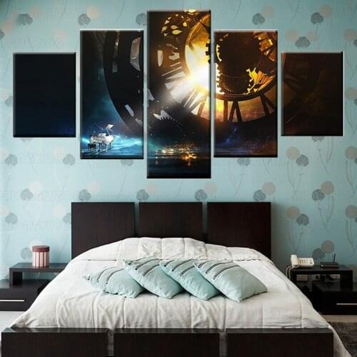 5 Pieces Cats Canvas Painting Mirror Wallpapers Pet Kittens Posters Animal Pictures For Home Room Improvement Decor Artwork Cute