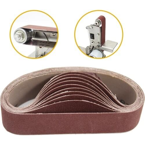 10pcs 30x330mm Abrasive Sanding Belts 240 Grit/ 800 Grit Sanding Grinding Polishing Tools for Sander Power Rotary Tools