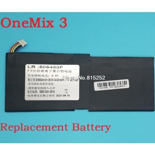 Battery For One-Netbook OneMix 3 OneMix 3S OneMix 3pro 506480 New (Replacement/OEM/not original)