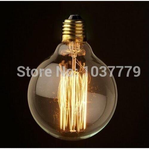 Free shipping G95 straight filament lamp bulbs globe D95*L138mm old aged handmade Edison filament bulb 220V