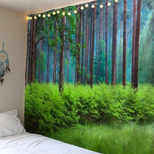 Beautiful forest Printed Large Wall Tapestry Cheap Hippie Wall Hanging Bohemian Wall Tapestries Mandala Wall Art Decor