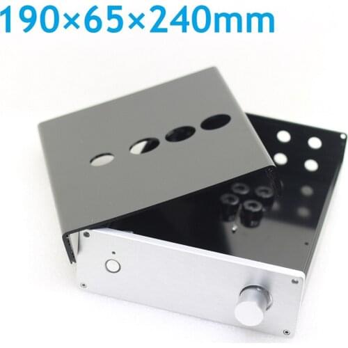 Size D240 W190 H65 Tube Amplifier Case Power Amplifier Chassis diy Aluminum DAC Decoder Shell CJ00113-6N4