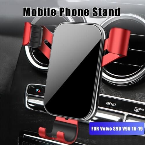 Phone Holder For Volvo S90 V90 2016 2017 2018 2019 Mount Bracket GPS Stand 360 Degree Rotatable Support Navigation Phone Bracket