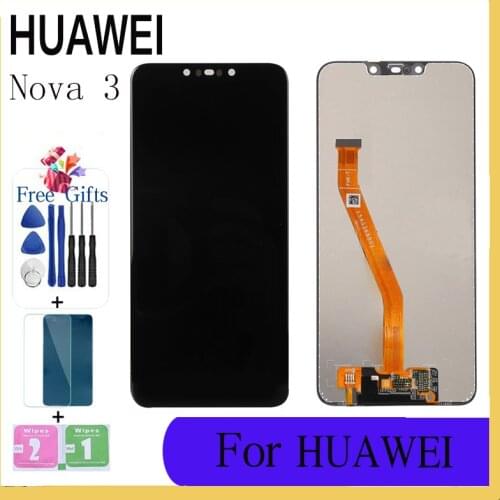 For Huawei Nova 3 LCD With Frame Display Screen For Huawei Nova 3 Screen Display PAR-LX1 PAR-LX9 LCD