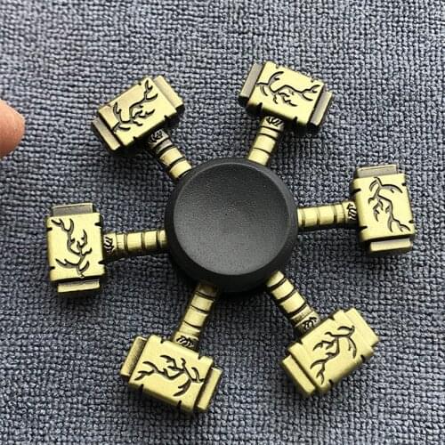 Fidget Spinner Fidget Toys Bronze Color Zinc Alloy Mute Hand Spinner Finger Spiner Gyro Stress Relief Toy for Kids Adult