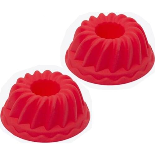 Hot Sale 50% 2Pcs Spiral Ring Cooking Silicone Mold Bakeware Kitchen Bread Cake Decorate Tool