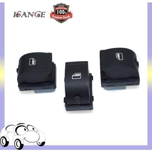 ISANCE 3 pieces SET Master Electric Power Master Window Switch Front Rear Right 8ED959855 8ED 959 855 Fit For AUDI A4 B6