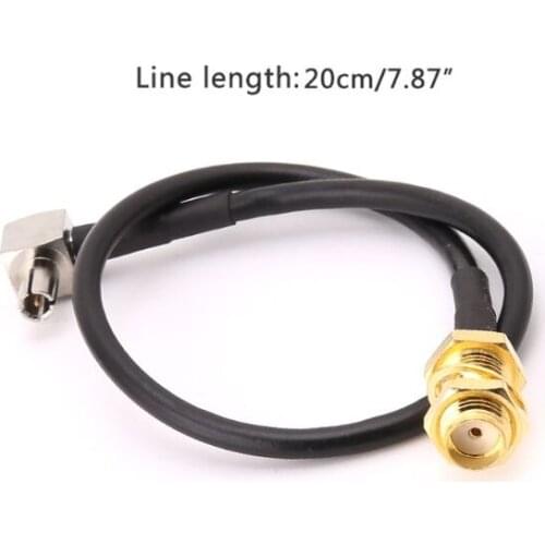 2019 New SMA Female Jack To TS9 Male Right Angle RG174 Pigtail Cable 20cm Antenna Coaxial Cables Electrical Equipment