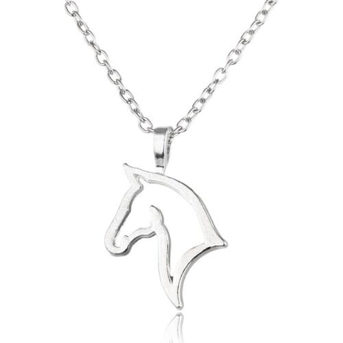Fashion Cute Animal Horse Pendant Necklace for Women Fashion Dress Clothing Costume Jewelry Accessories Gifts for Boyfriend Gift