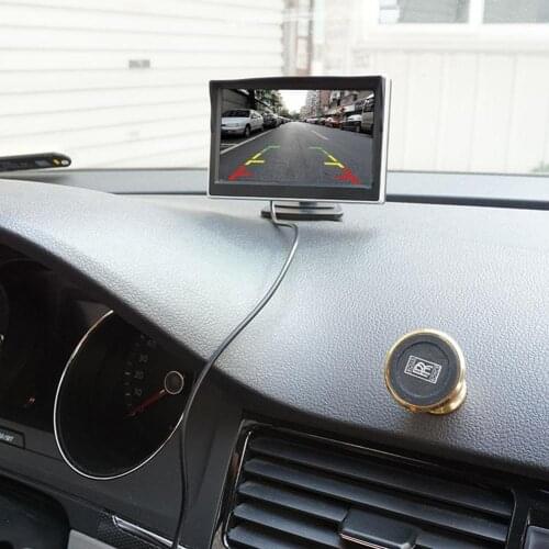 Colorful TFT 5 inch 16/9 HD Car Backup Monitor Display Screen with Suction Cup Parking System rear view Backup infrared camera
