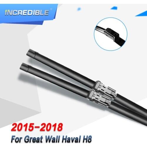 INCREDIBLE Wiper Blades for Great Wall Haval H8 Fit Push Button Arms 2015 2016 2017 2018