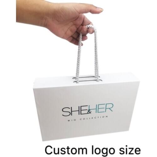 Wholesale 1000pcs custom gift luxuy box Folding Rigid Box Magnetic Closure Foldable Packaging Hair Wigs Cosmetic Gift Box