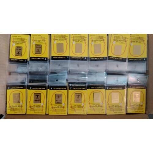 Factory wholesale gold EMF mobile phone anti radiation sticker Scalar Shield Energy Sticker3G | 4G | 5G EMR-F-P Protection