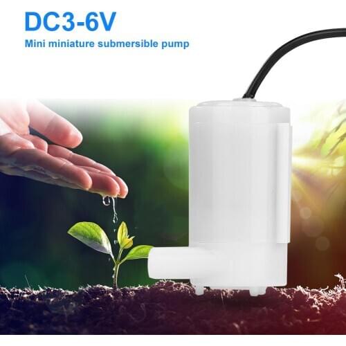 Mini Micro Submersible Water Pump DC3-6V Low Noise Brushless Motor Pump Aquatic Fish Tank Water Pump