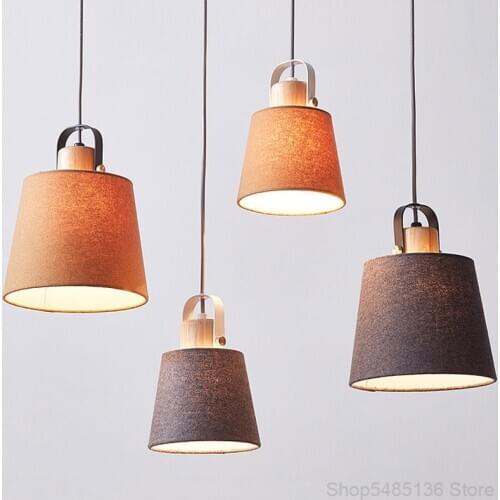 Nordic Led Wood Pendant Lights for Dining Room Lamp Cafe Bar Living Room Bedroom Lamp Modern Kitchen Hanging Lamps Home Decor