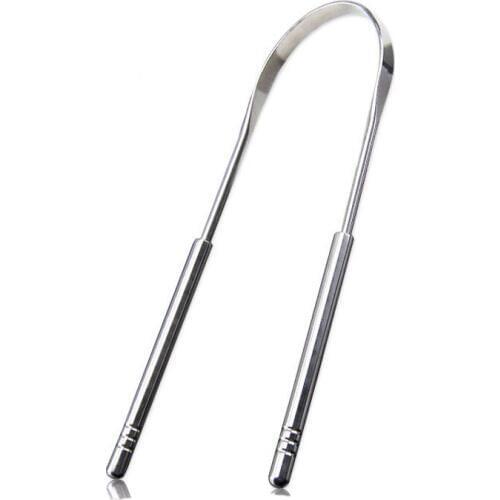 1pcs Tongue Scraper U-type Home Use Stainless Steel Oral Care Remove Superfluous Tongue Fur Oral Sweeper Bad Breath