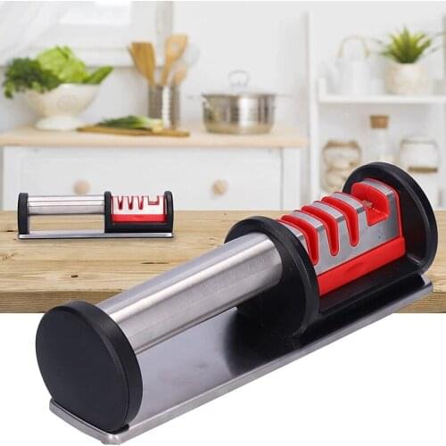 Knife Sharpeners Professional Manual Sharpener 4 Stage Tungsten Steel Diamond Sharpener For Kitchen Knives And Scissors