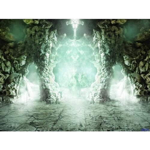 VinylBDS Retro Photo Background Stone Dungeons For Children Photography Studio Backdrop Natural Scenery