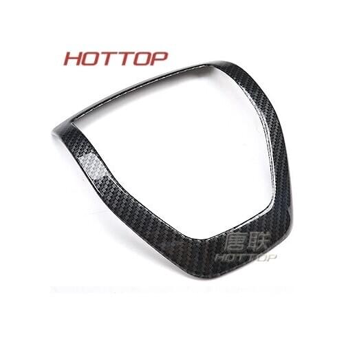 High quality carbon fiber ABS interior steering wheel decorative Fit For Ford Explorer 2017 2018