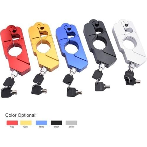 Motorcycle Handlebar Lock Grip Security Safety Locks Motorcycle Grip Lock Fit Scooter ATV Dirt Street Bikes Auto