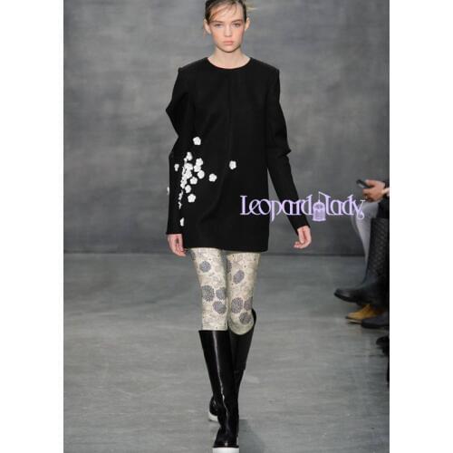 2020 Women Tights Runways Pantyhose Flowers Printed Velvet Stockings Sale Top Fashion Cotton Real Medias Pantis Woman White