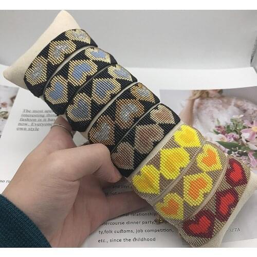BLUESTAR Femme Bracelet MIYUKI Bracelets Star Heart Pulseras Mujer Moda Handmade Woven Armband 2021