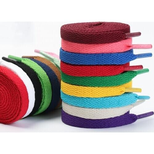 1pair Flat Shoelaces Classic Shoe Laces Fit Fashion Solid Sports Shoelace Casual Unisex Shoe Strings Shoe Accessories