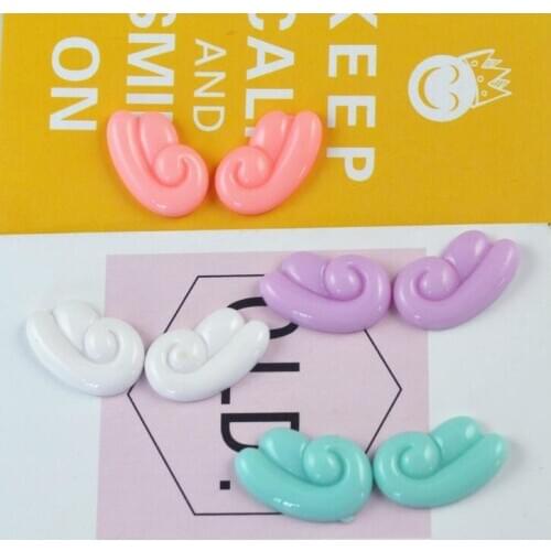 10pair Cute Angel Wings For Diy Phone deco Kawaii Flatback Resin Cabochon Scrapbook Embellishment