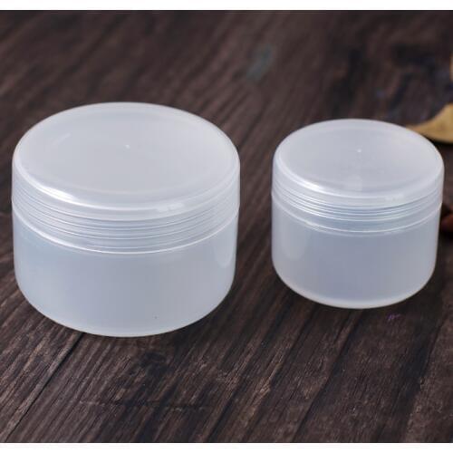 10pcs 20g 50g 100g Refillable Bottles Plastic Empty Makeup Jar Pot Travel Face Cream/Lotion/Cosmetic Container White Colors
