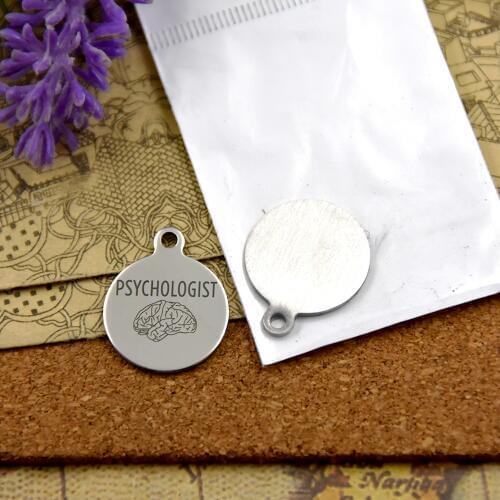 10pcs--stainless steel charms"RT/RN/LVN/NUT ALLERGY/PHARMACY TECH/PSYCHOLOGIST" 5 style for choosing DIY Charms Pendants