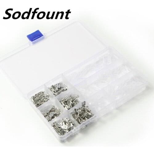 270/285pcs silver connector set, boxed cold-pressed terminal block, spring + sheath AWG 18-14 AWG 22-16