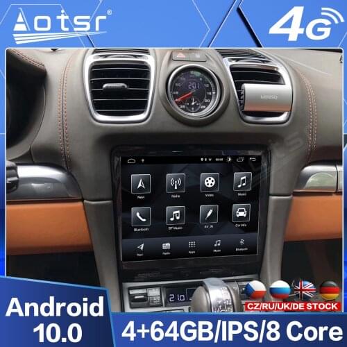 Car GPS Navigation For Porsche Cayman Boxster 911 997 Android 10.0 Multimedia Radio Video Player Touch Screen Head Unit Audio