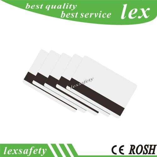 Free shipping 100pcs FM4442 Chip With Hico Magnetic Stripe Contact IC Card ISO 7816 Blank PVC IC Cards For Access Control
