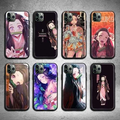 Demon Slayer Kamado Nezuko Phone Case for iphone 12 pro max 11 pro XS MAX 8 7 6 6S Plus X 5S SE 2020 XR case