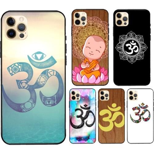 Yoga Om Hindu Symbol Case For iPhone 7 8 Plus 6S X XR XS Max SE 2020 Fundas For iPhone 11 12 Pro Max mini