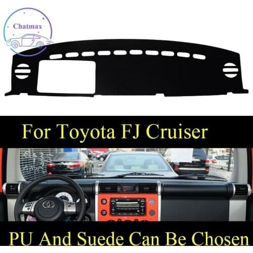Customize For Toyota FJ Cruiser Dashboard Console Cover PU Leather Suede Protector Sunshield Pad