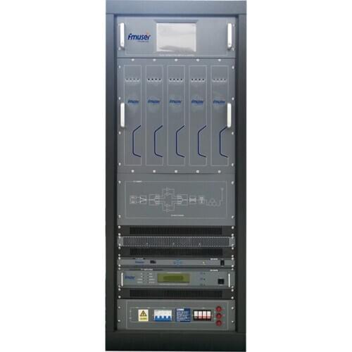 FMUSER FU-518A 5000W 5KW Analog VHF UHF TV Transmitter Rack Size For Television Station Channel