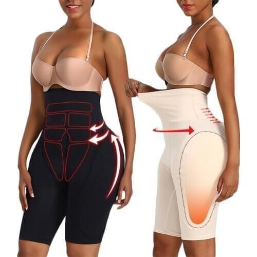 High Waisted Waist Trainer Shapewear Body Tummy Shaper Fake Ass Butt Lifter Booties Hip Pads Enhancer Booty Lifter Thigh Trimmer