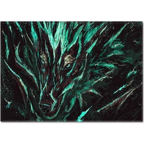 Animal Wolf Carpet Bedroom Dining Room Floor Mat Door Mat Bathroom Non-slip Mat Bathroom Absorbent Non-slip Mat Custom
