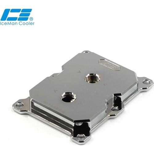 IceManCooler INTEL LGA3647 Processor Full Copper CPU Water Cooling Block Cooler Narrow Square Bolster Type,0.3MM Micro Channel