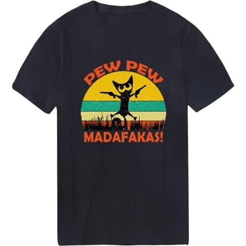 Pew Madafakas Hip Hop Mans T-shirts O-Neck New Tshirts Male Cosplay Tees Tops Outdoor Vintage Breathable Homme Camiaetas