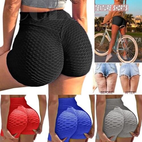 KIWI RATA Women Scrunch Booty Yoga Shorts High Waist Tummy Control Ruched Butt Lift Push Up Fitness Gym Workout Activewear