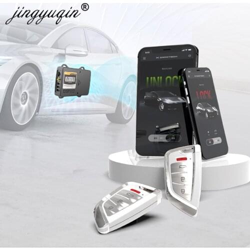 Jingyuqin Xhorse Smart Key Box Phone APP Car Alarm System Engine Start Remote PKE Keyless Entry Bluetooth Smart Auto Life