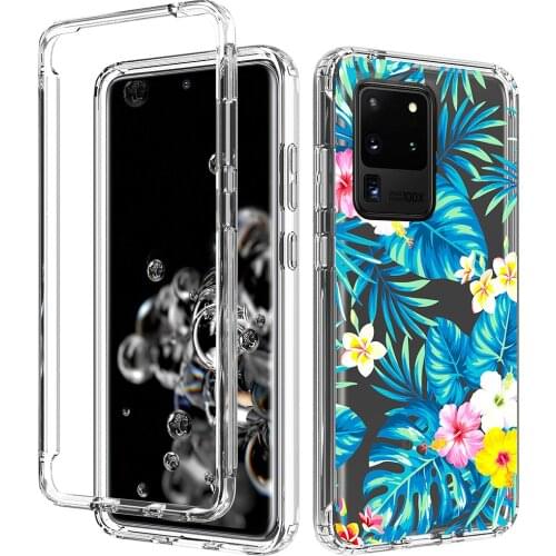 Sunjolly Shock Phone Case for Samsung Galaxy A21 A01 A11 A02S US J3 J7 2018 S9 S10 Plus S10E Transparent Cases Cover coque capa