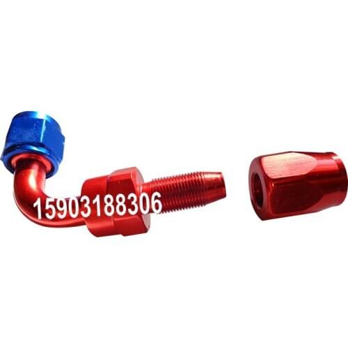 Universal AN6 Oil Cooler AN Fitting - Reusable swivel hose end-90 degree