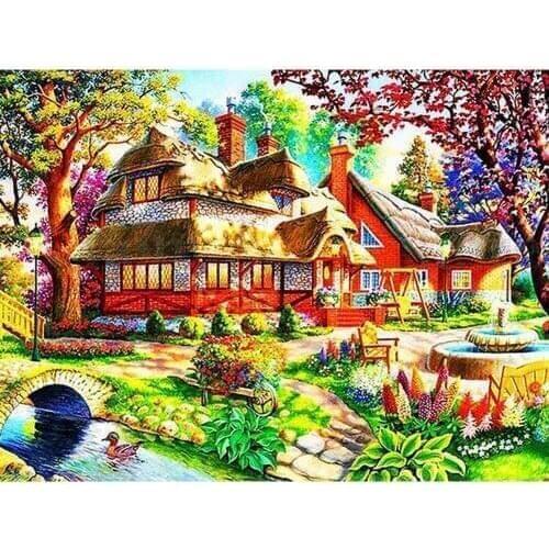 High quality handmade abstract fabric group diamond painting for home decoration