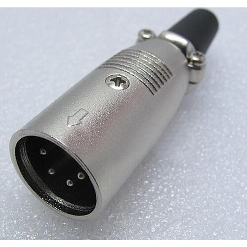 A pair High quality Male and female XLR Connectors card Four-pin stereo microphone Canon plug New