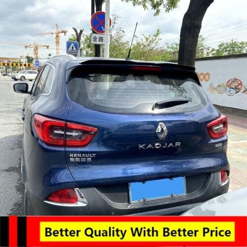 High Quality Roof Lip Spoiler For 2016-2019 RENAULT KADJAR Hatchback Rear Spoiler ABS Gloosy Black Car Tail Wing Decoration