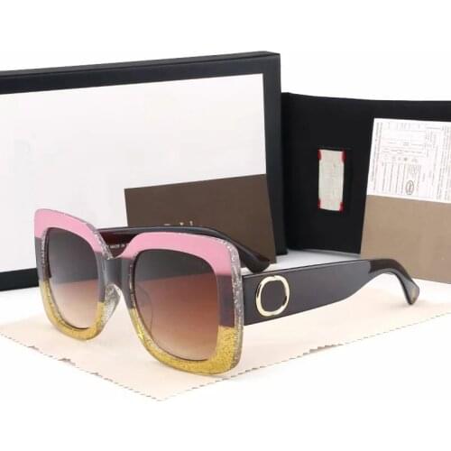 Gradient Square Oversized Sunglasses Ladies Brand Designer Large Frame Glasses UV400 Gafas de sol vasos